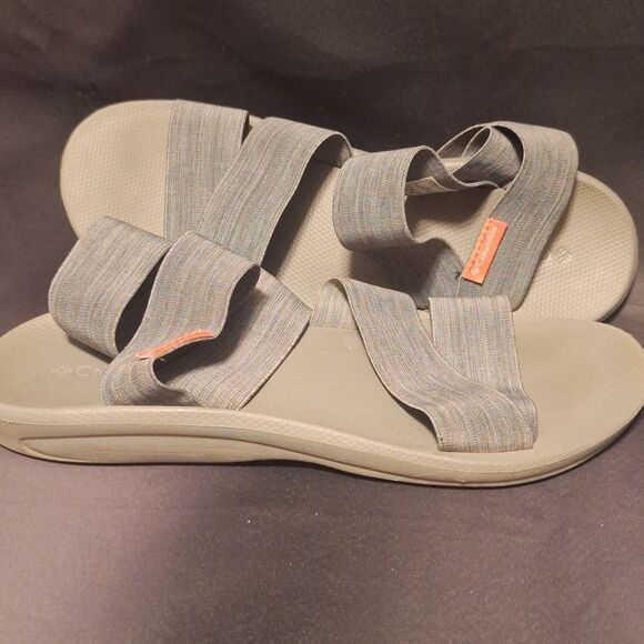 Columbia womens gray Barraca stretch ankle strap outdoor sandals size 9 - Picture 6 of 8